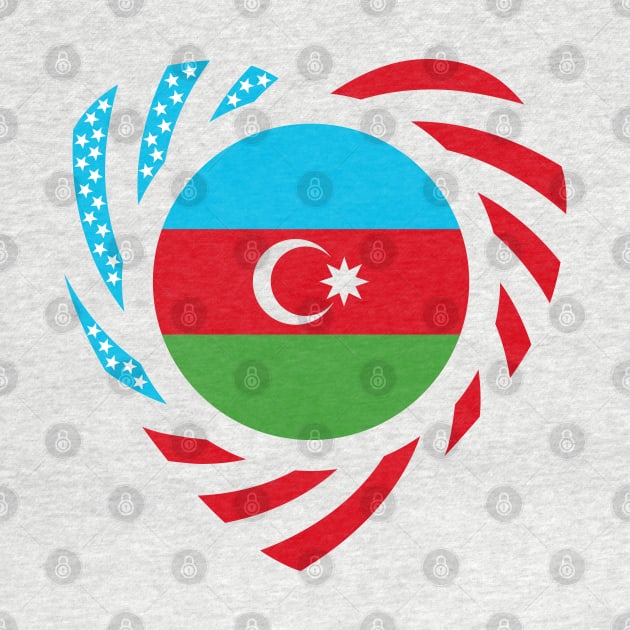 Azerbaijani Multinational Patriot Flag Series (Heart) by Village Values